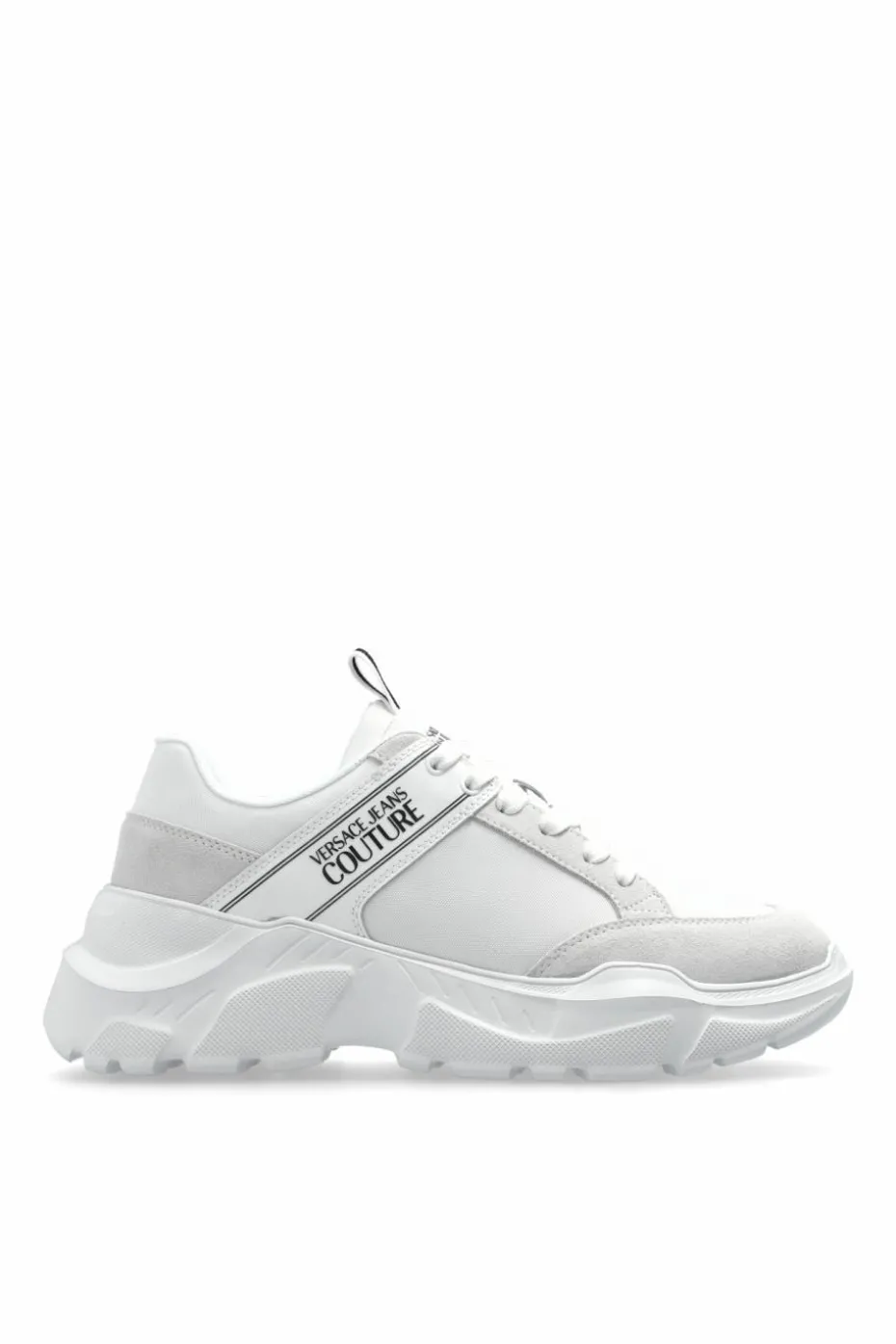 Versace Jeans Couture BIAŁY Buty sportowe z nadrukowanym logo
