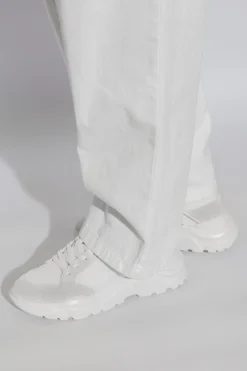 Versace Jeans Couture BIAŁY Buty sportowe z nadrukowanym logo