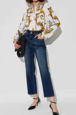 Versace Jeans Couture BIAŁY Koszula z nadrukiem `barocco`