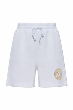 Versace Jeans Couture BIAŁY Szorty z wyszytym logo
