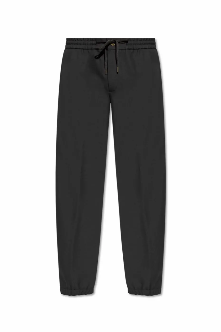 Versace Jeans Couture CZARNY Spodnie z aplikacją z logo