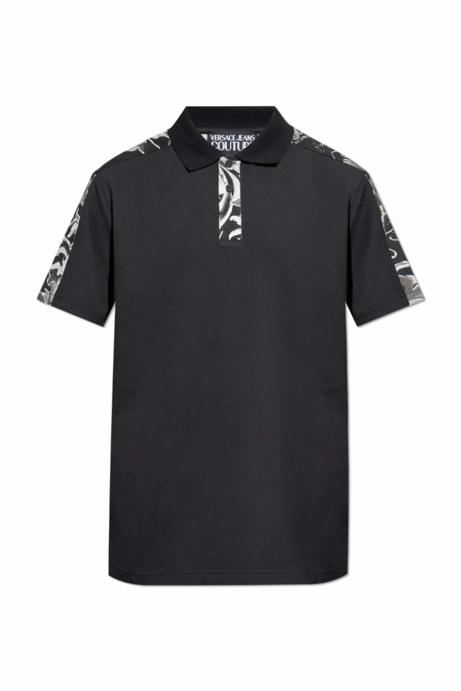 Versace Jeans Couture CZARNY Polo z nadrukiem `Barocco’