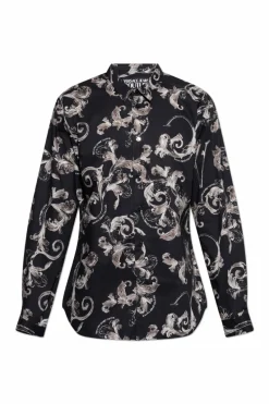 Versace Jeans Couture CZARNY Koszula ze wzorem