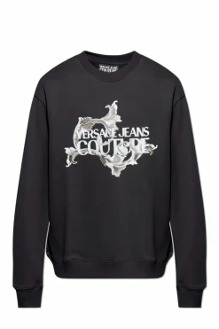 Versace Jeans Couture CZARNY Bluza z nadrukiem