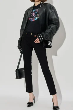 Versace Jeans Couture CZARNY Jeansy ze zwężanymi nogawkami