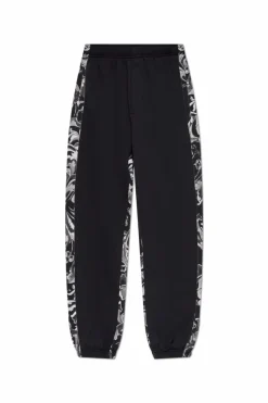 Versace Jeans Couture CZARNY Spodnie dresowe z nadrukiem `Barocco`