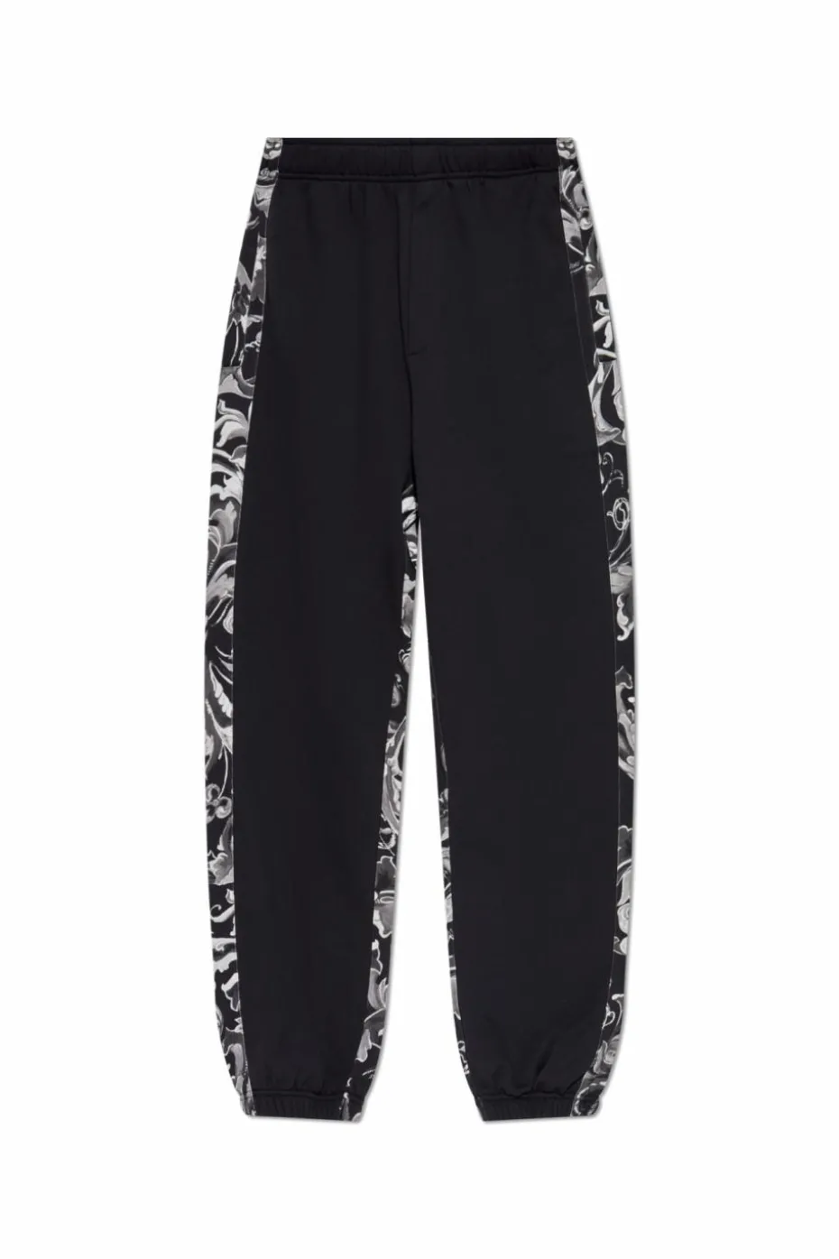 Versace Jeans Couture CZARNY Spodnie dresowe z nadrukiem `Barocco`