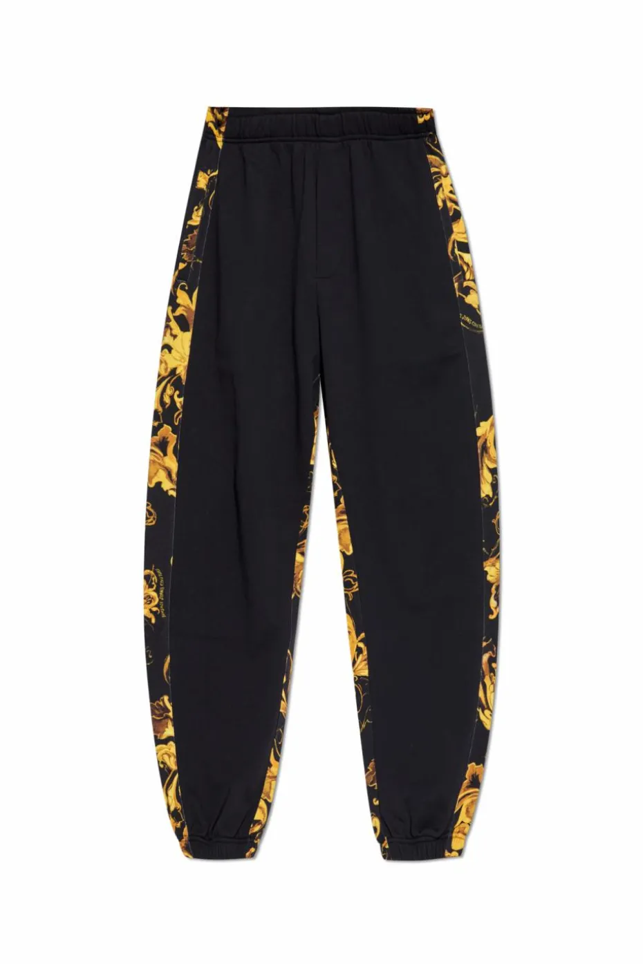 Versace Jeans Couture CZARNY Spodnie dresowe z nadrukiem `Barocco`