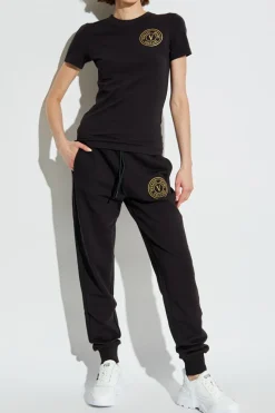Versace Jeans Couture CZARNY Spodnie dresowe