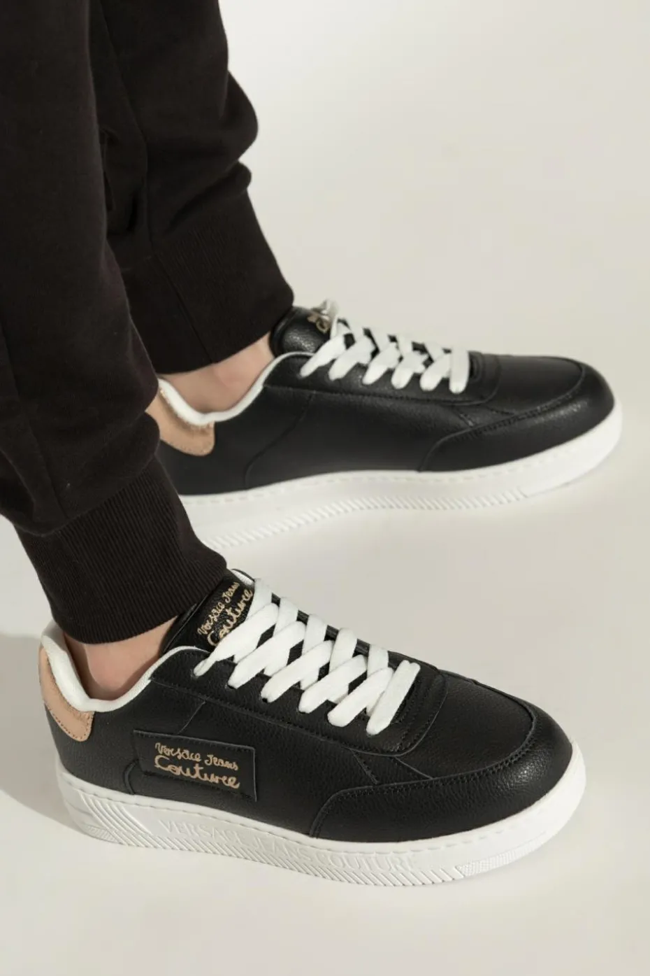 Versace Jeans Couture CZARNY Buty sportowe z logo
