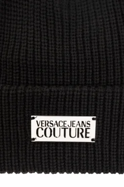 Versace Jeans Couture CZARNY Czapka z logo
