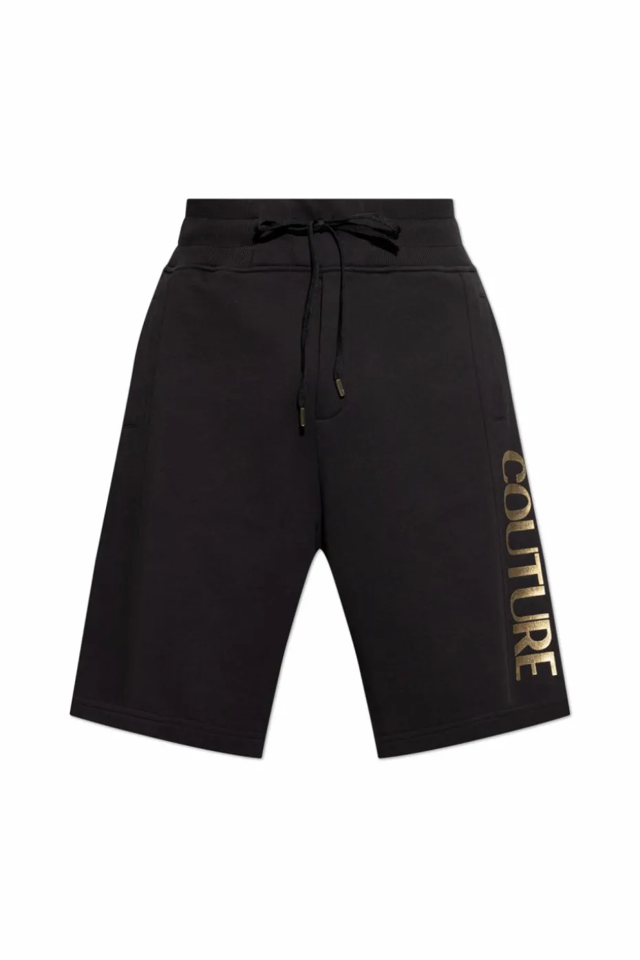 Versace Jeans Couture CZARNY Szorty z nadrukowanym logo