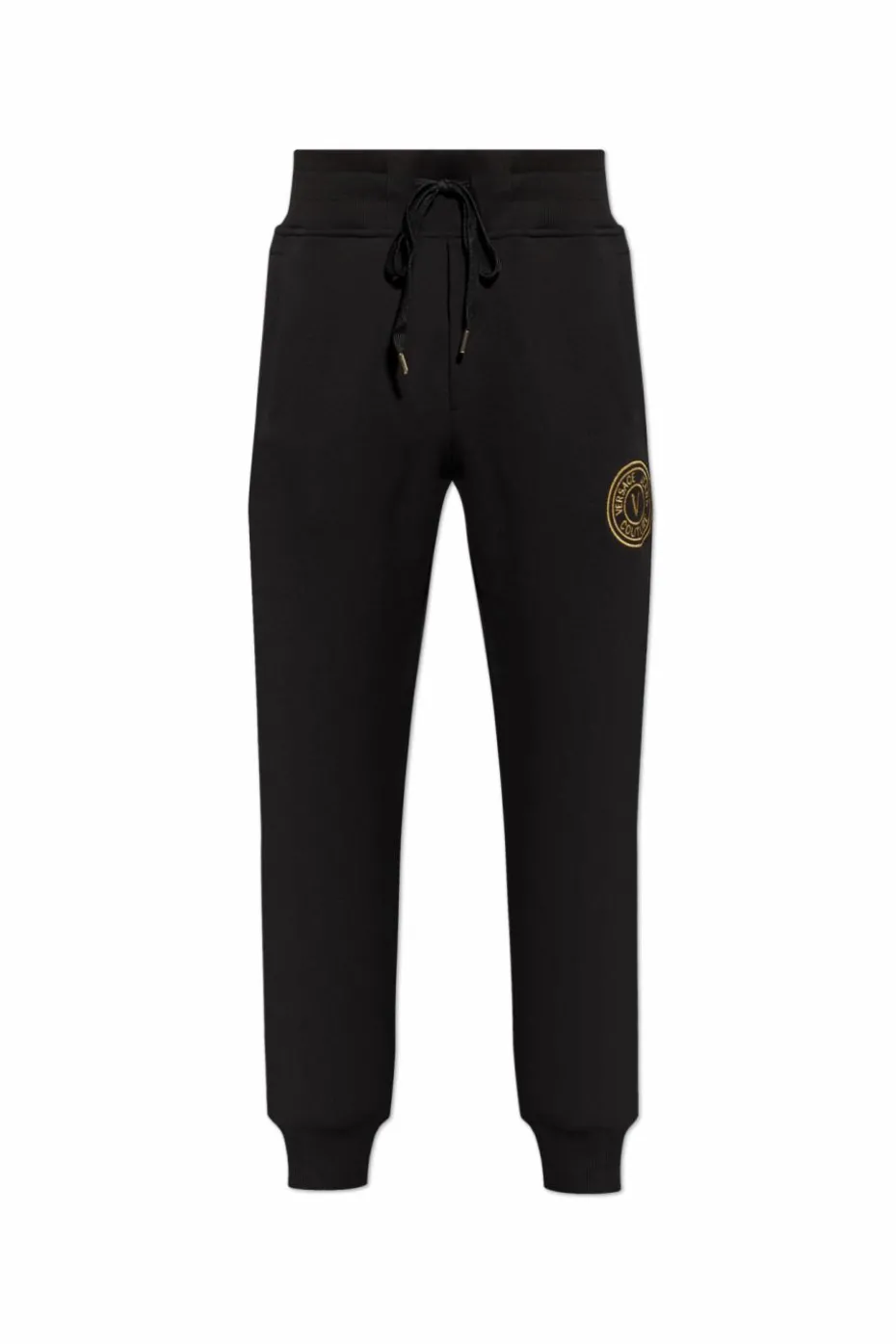 Versace Jeans Couture CZARNY Spodnie dresowe z logo