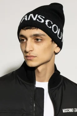 Versace Jeans Couture CZARNY Czapka z logo