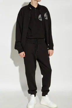Versace Jeans Couture CZARNY Spodnie dresowe