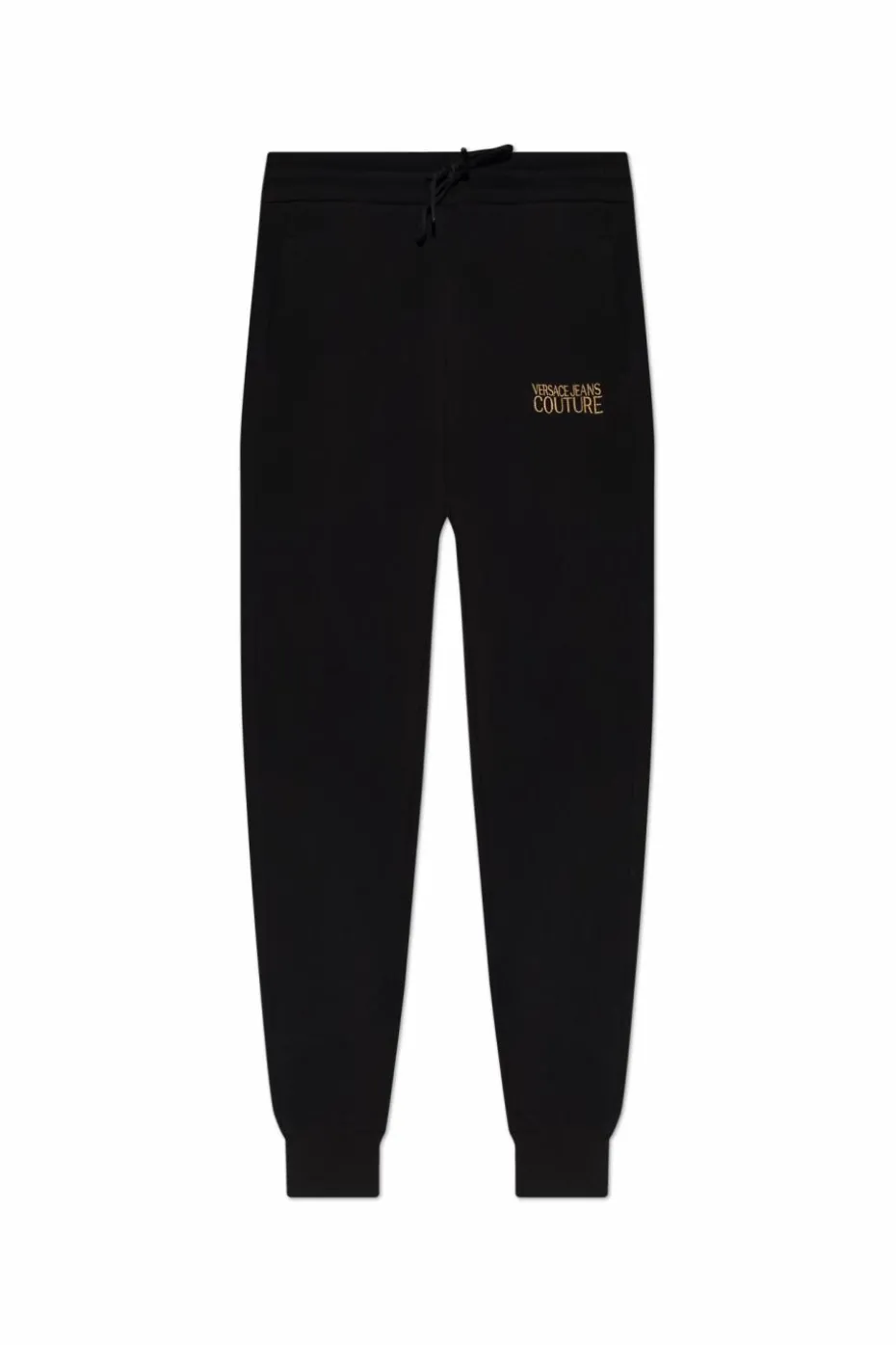 Versace Jeans Couture CZARNY Spodnie dresowe z wyszytym logo