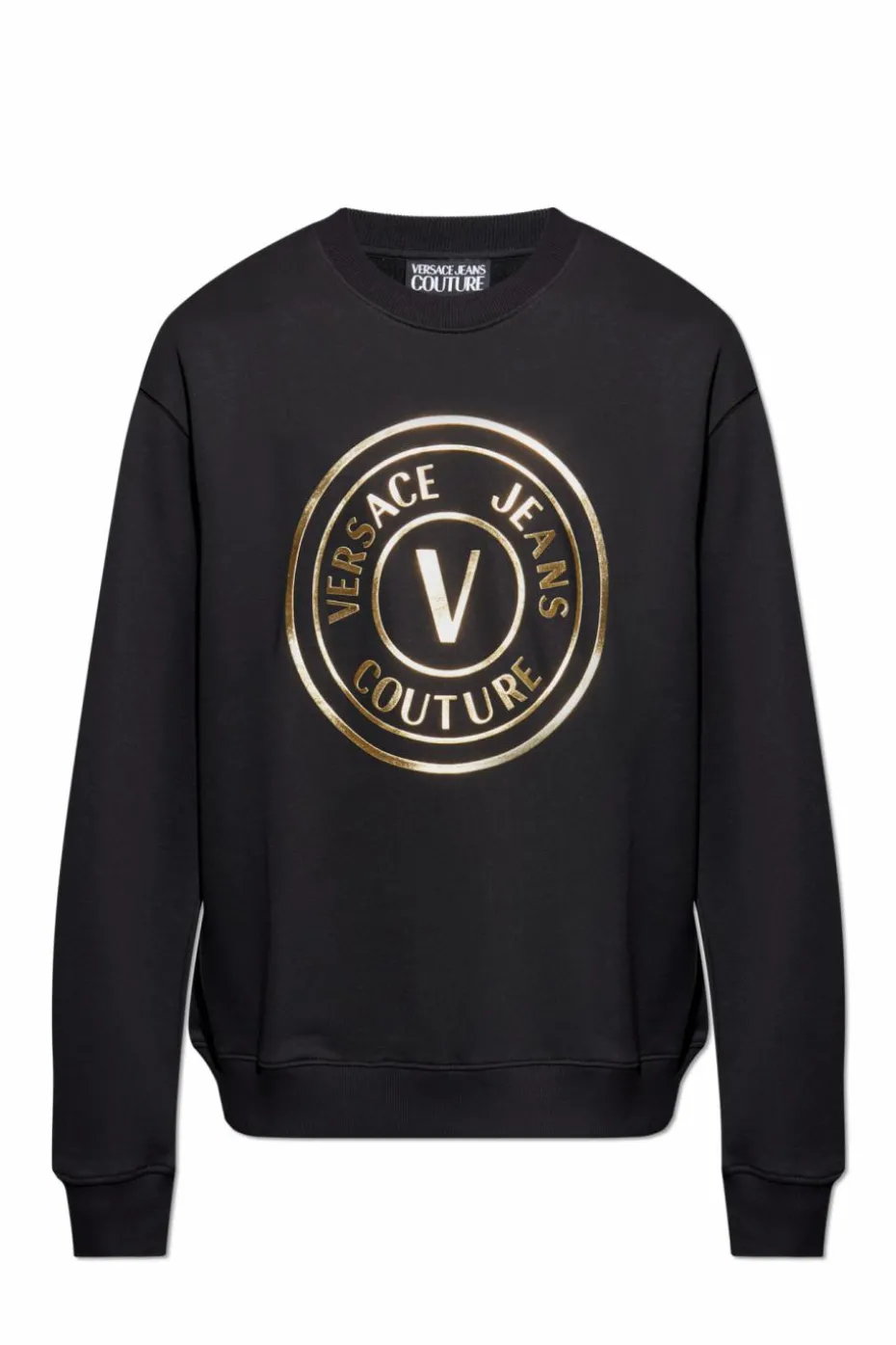Versace Jeans Couture CZARNY Bluza z nadrukowanym logo