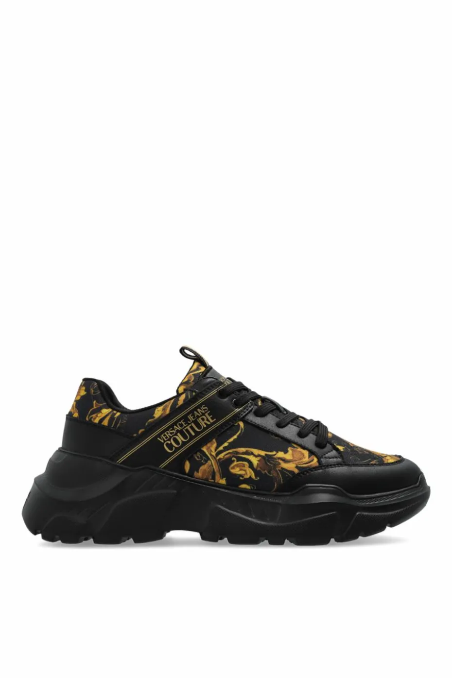 Versace Jeans Couture CZARNY Buty sportowe z nadrukiem `Barocco`