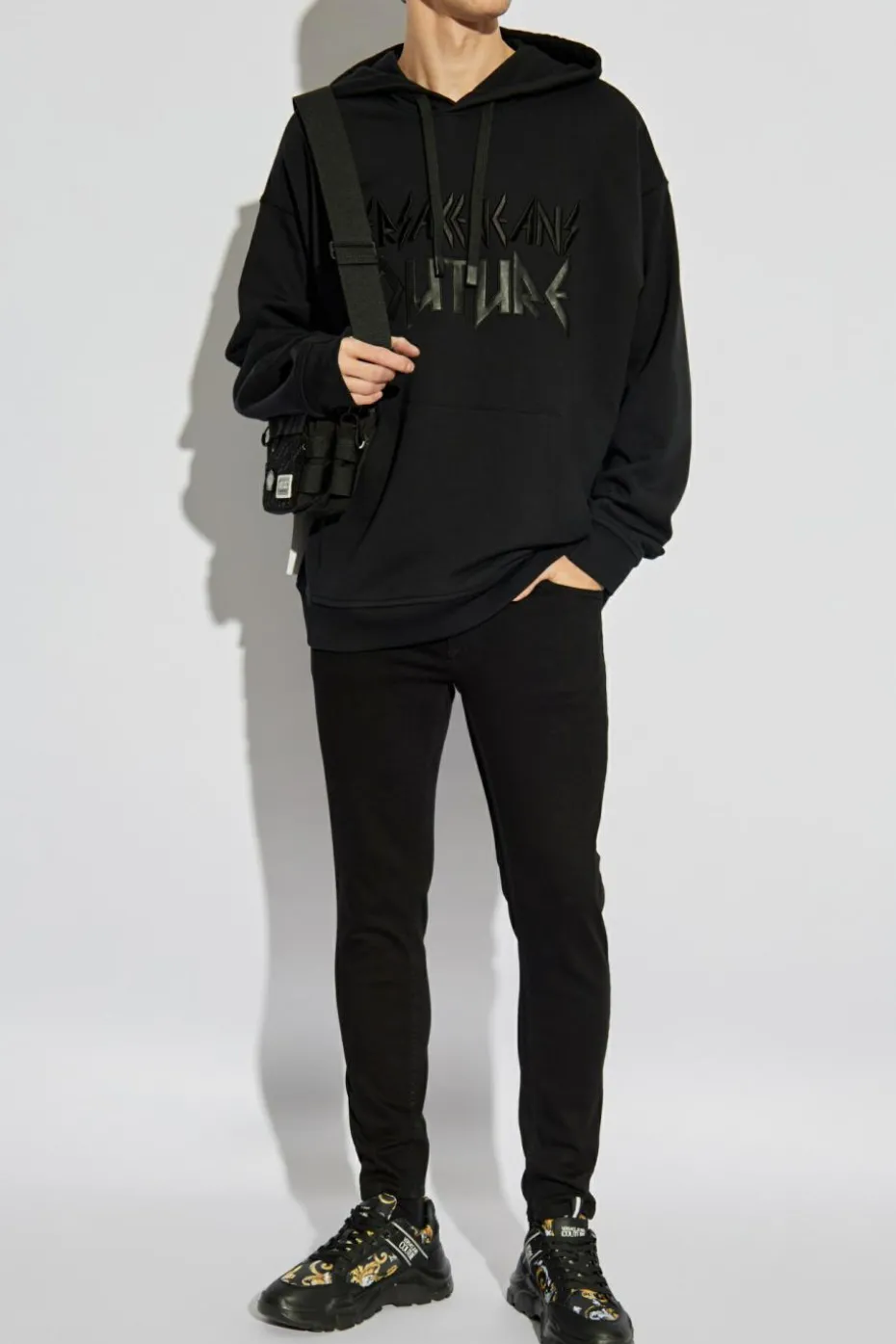 Versace Jeans Couture CZARNY Jeansy typu `skinny`