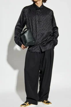 Versace Jeans Couture CZARNY Koszula z logo