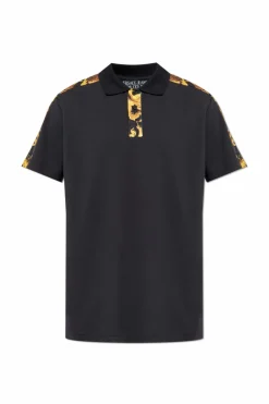 Versace Jeans Couture CZARNY Polo z nadrukiem `Barocco’