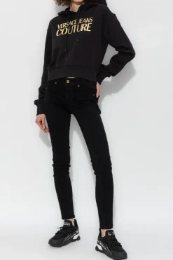 Versace Jeans Couture CZARNY Jeansy typu `skinny`