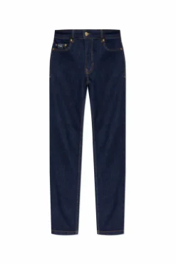 Versace Jeans Couture GRANATOWY Jeansy ze zwężanymi nogawkami