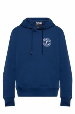 Versace Jeans Couture GRANATOWY Bluza z logo