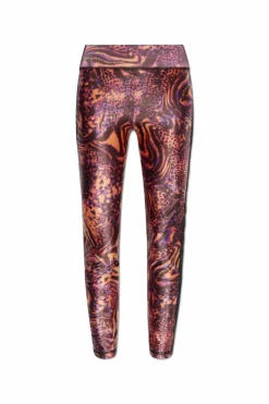 Versace Jeans Couture MULTIKOLOR Legginsy z motywem zwierzęcym