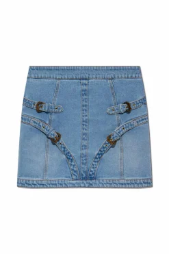Versace Jeans Couture NIEBIESKI Jeansowa spódnica