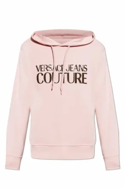 Versace Jeans Couture RÓŻOWY Buza z kapturem