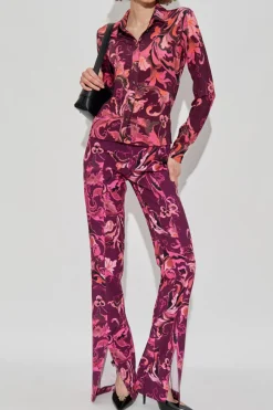 Versace Jeans Couture RÓŻOWY Koszula z nadrukiem `Barocco`