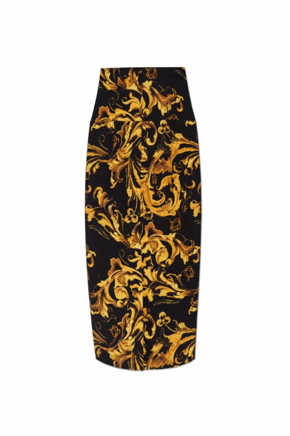 Versace Jeans Couture ŻÓŁTY Spódnica z rozcięciem z tyłu