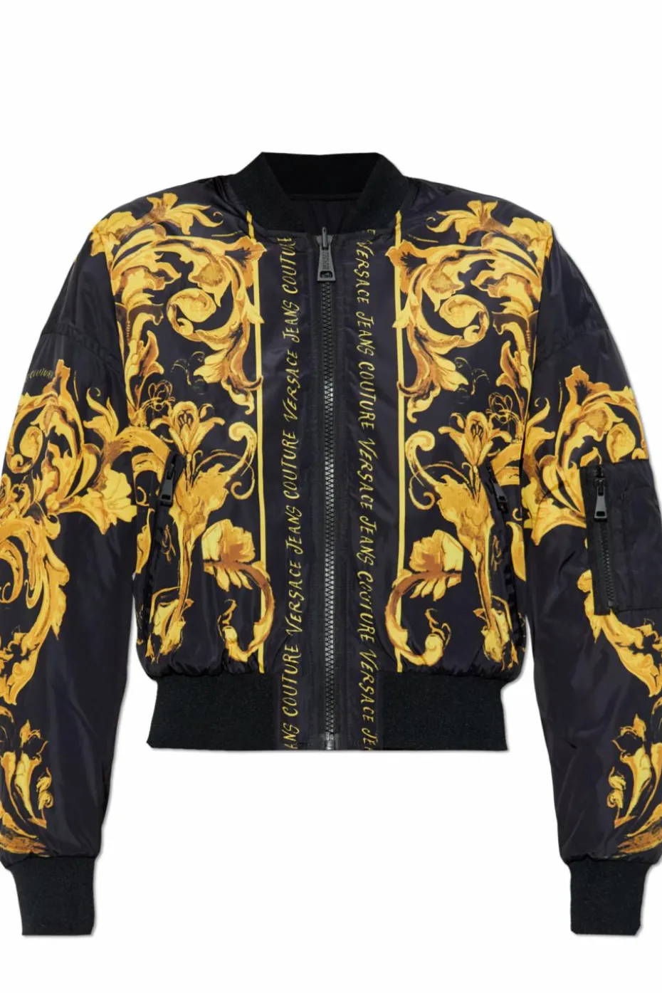 Versace Jeans Couture ŻÓŁTY Dwustronna kurtka typu `bomber`