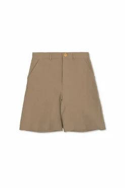 Versace Kids beżowy Szorty z wysokim stanem