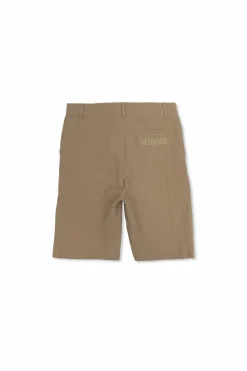 Versace Kids beżowy Szorty z wysokim stanem