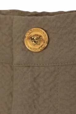 Versace Kids beżowy Szorty z wysokim stanem