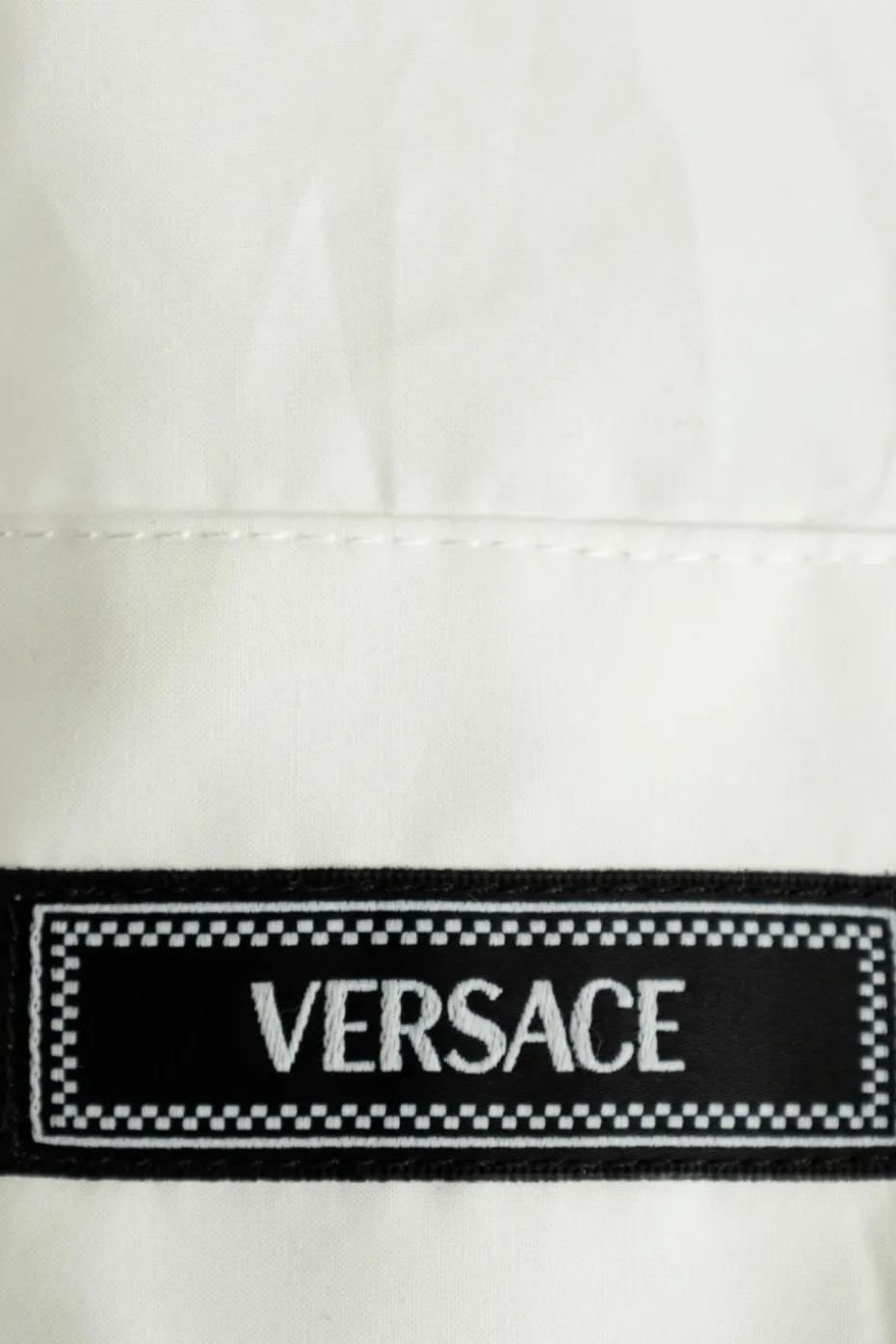 Versace Kids BIAŁY Koszula dekoracyjnymi guzikami