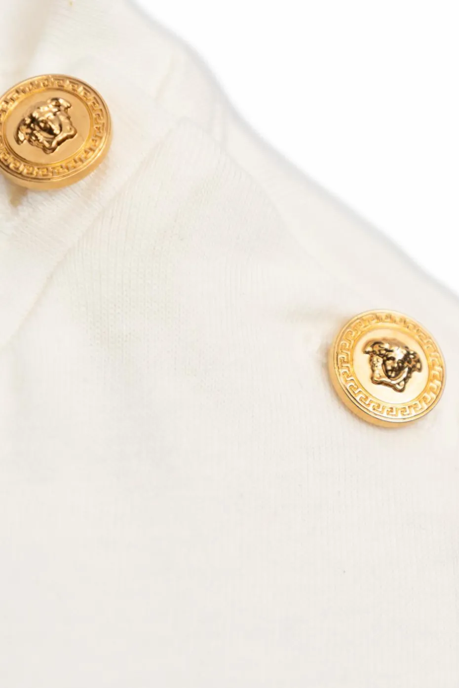 Versace Kids BIAŁY Rozkloszowana sukienka