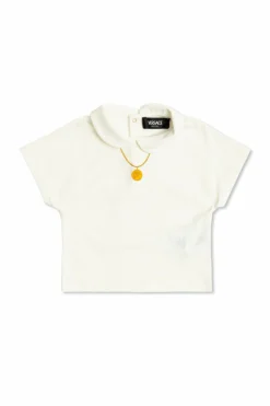 Versace Kids BIAŁY Top z nadrukiem