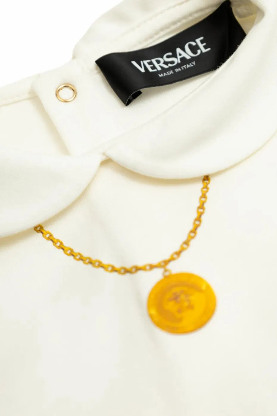 Versace Kids BIAŁY Top z nadrukiem