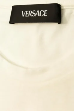 Versace Kids BIAŁY T-shirt z nadrukiem