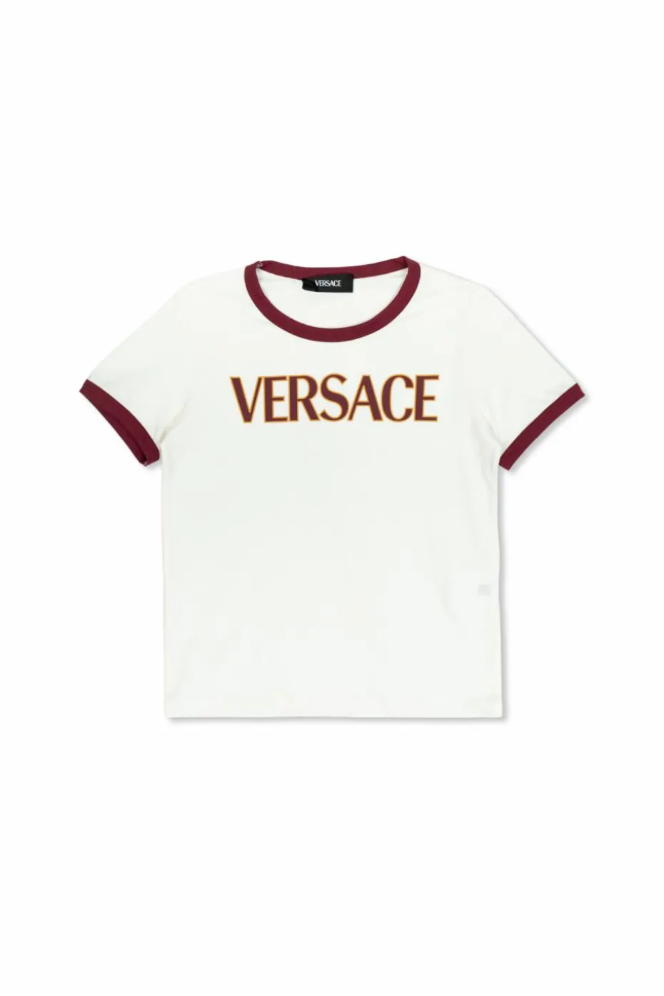 Versace Kids BIAŁY T-shirt z logo