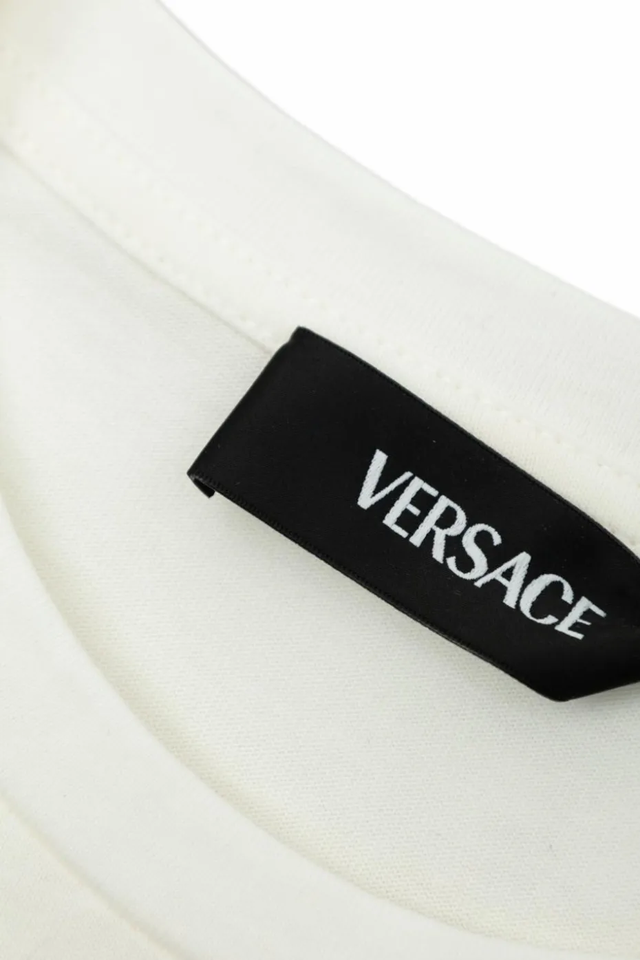 Versace Kids BIAŁY T-shirt z nadrukiem