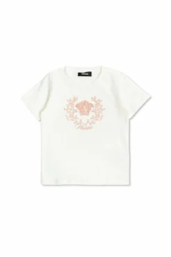 Versace Kids BIAŁY T-shirtz logo
