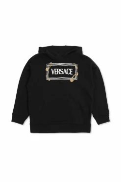 Versace Kids CZARNY Bluza z kapturem