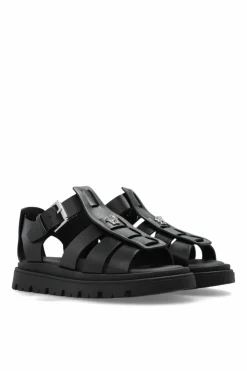 Versace Kids CZARNY Sandały na platformie