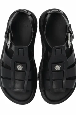 Versace Kids CZARNY Sandały na platformie