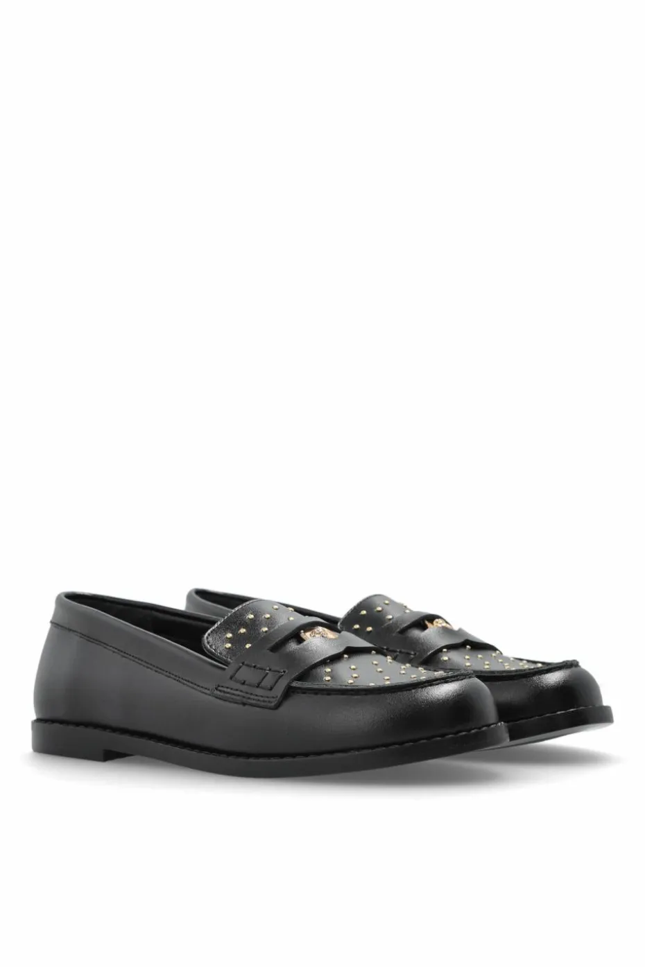 Versace Kids CZARNY Skórzane buty typu `loafers`