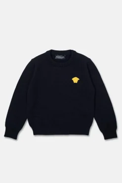 Versace Kids CZARNY Wełniany sweter